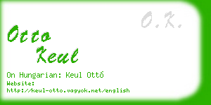 otto keul business card
