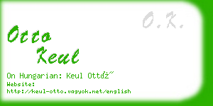 otto keul business card